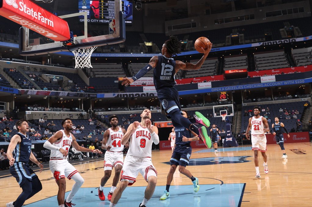 Memphis Flyer Grizzlies Bash Bulls 110 90 Bounce Back From Two Game Losing Streak