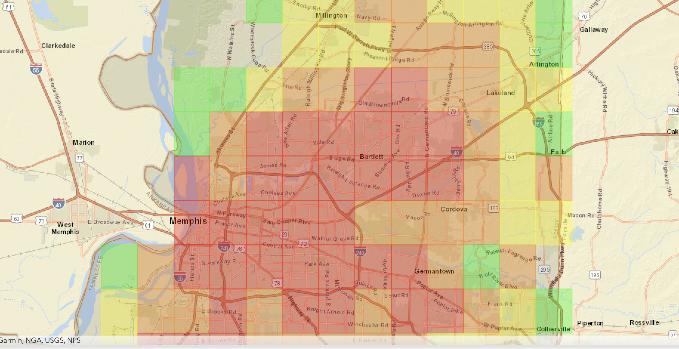 Memphis Light, Gas and Water - Outage Map