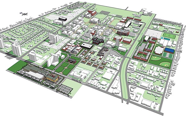 University Of Memphis Campus Map Memphis Flyer | Master Plan