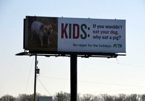 Memphis Flyer | PETA Billboard in West Memphis Compares Pigs and Dogs