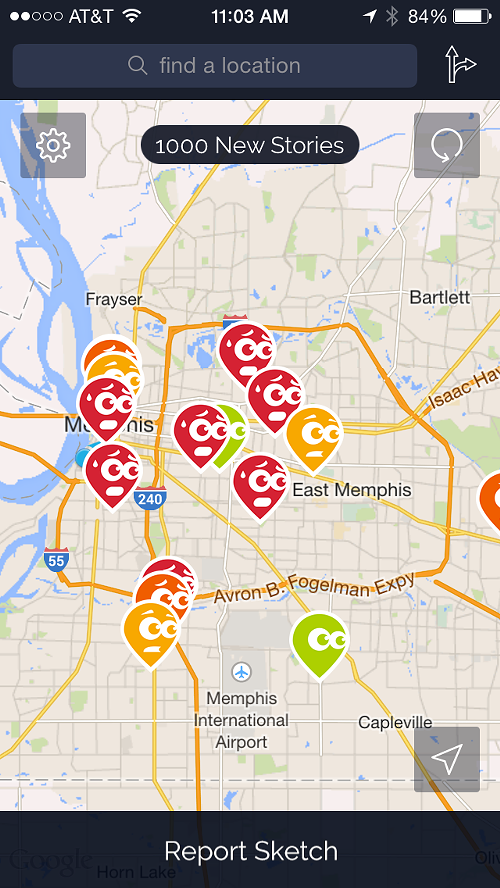 Memphis Flyer | App Gives “Sketchy” Map of Memphis