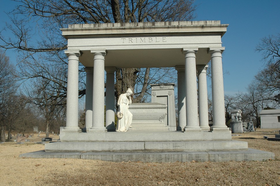 Memphis Flyer The Trimble Monument in Forest Hill Cemetery