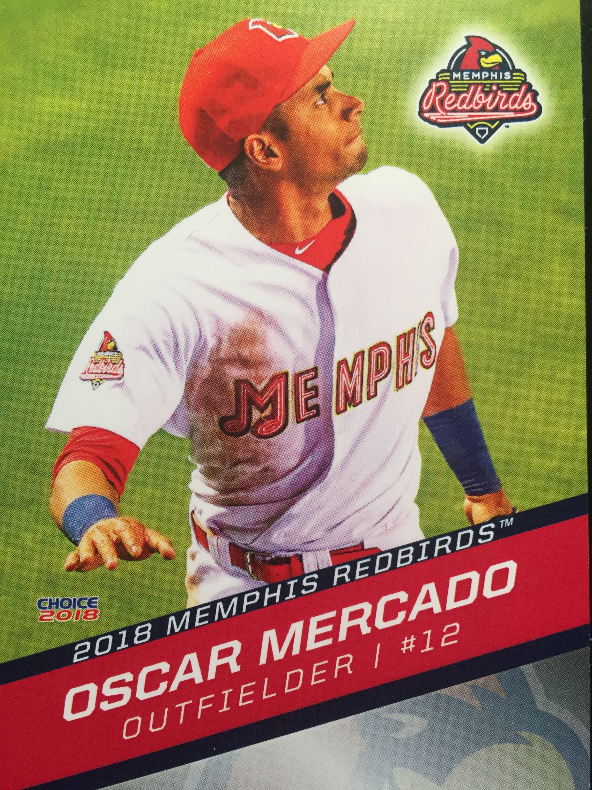 2018 Memphis Redbirds (Triple-A St. Louis Cardinals) Oscar Mercado