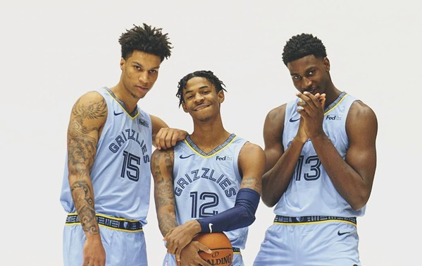 NBA_ Jersey Memphis''Grizzlies''Men Ja Morant Jonas Valanciunas